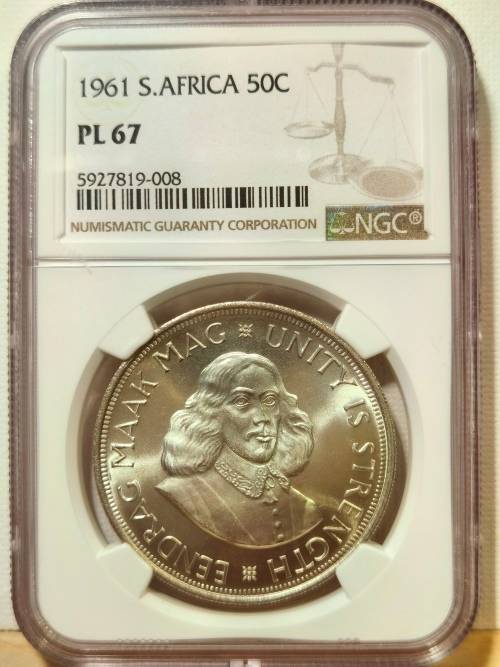 1961 50c PROOFLIKE #### 2ND FINEST KNOWN